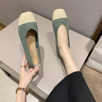 Pantofi de dama in stil retro cu talpa plate