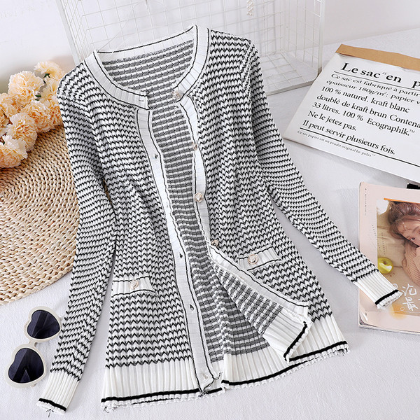 Set de toamnă pentru femei din două părți - vestă și rochie