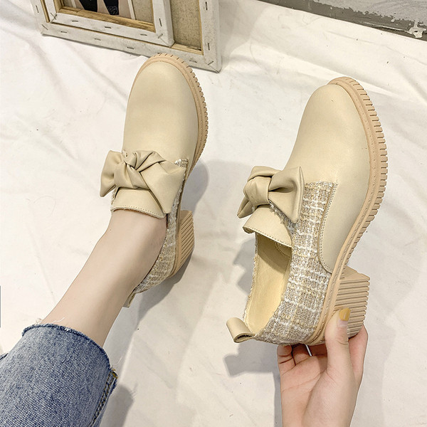 Ежедневни дамски обувки с панделка