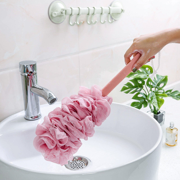 Четка за почистване на тяло с дълга дръжка