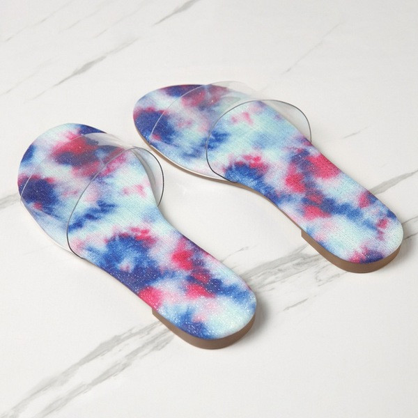 Papuci de dama actuali cu talpa colorata si curea din silicon