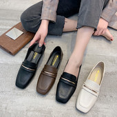 Retro ādas sieviešu espadrilas ar metāla elementu