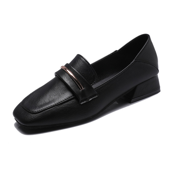 Espadrile de dama din piele retro cu element metalic