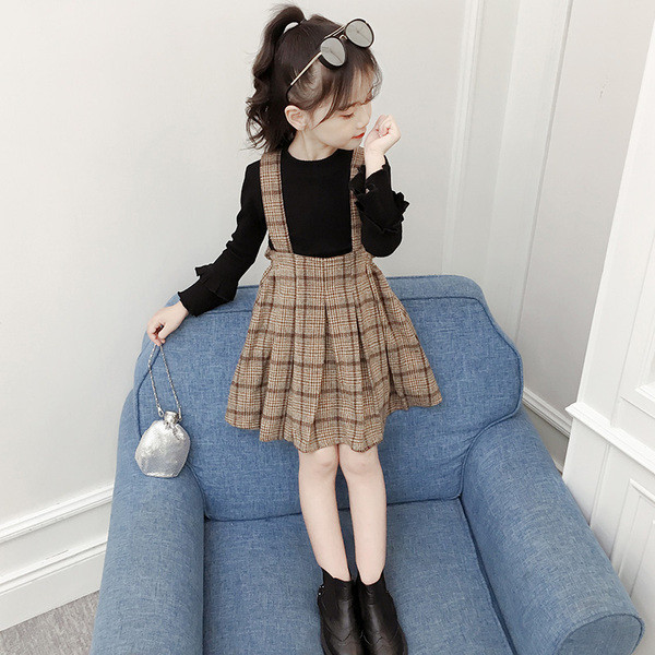 Rochie pentru copii de primavara-toamna cu maneci lungi