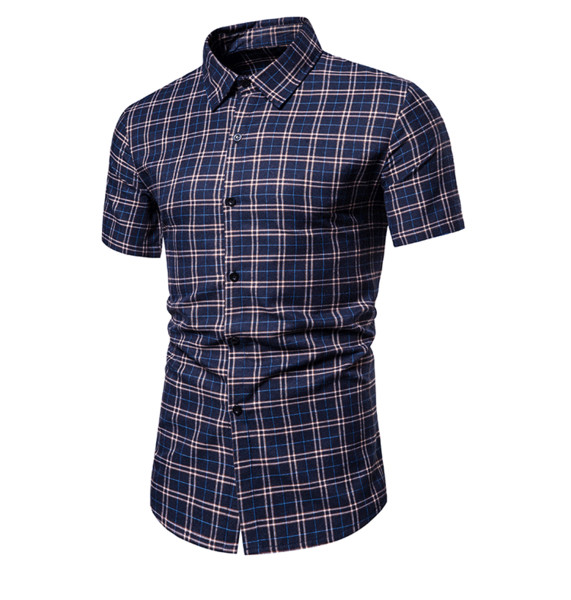 Camasa barbati in carouri model nou cu maneci scurte