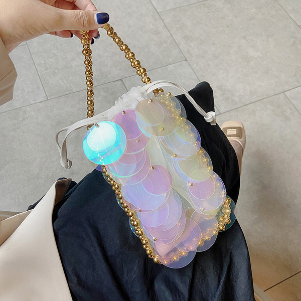 Geanta de dama mica cu paiete