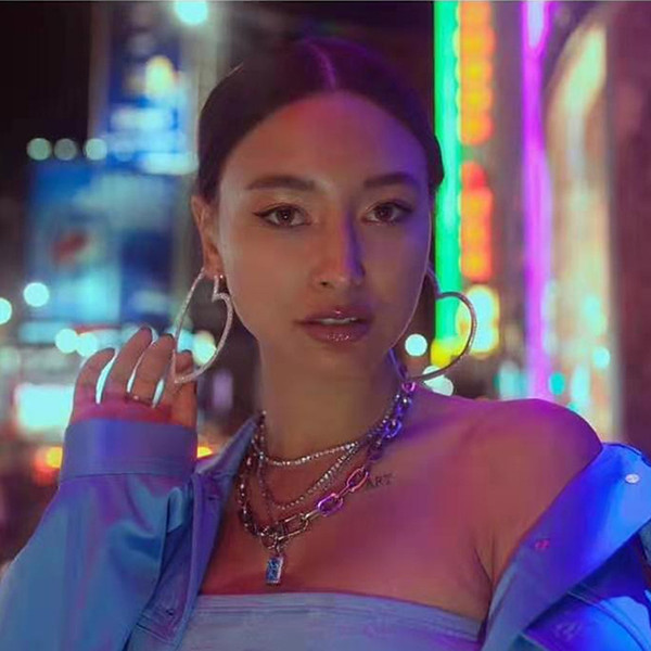 Cercei de dama cu pietre in forma de inima