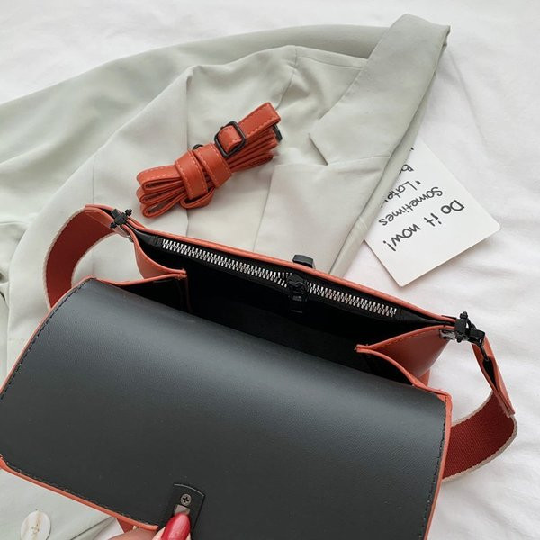 Geantă casual de damă cu închizătoare și mâner larg