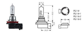 OSRAM КРУШКА ХАЛОГЕННА (PGJ/19-1)