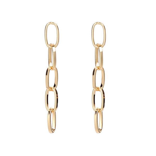 Cercei casual dama in forma de lant