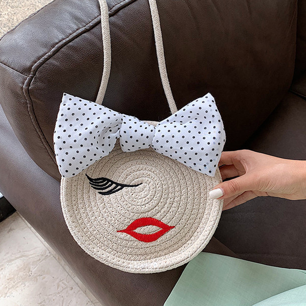 Geanta casual dama cu panglica si broderie