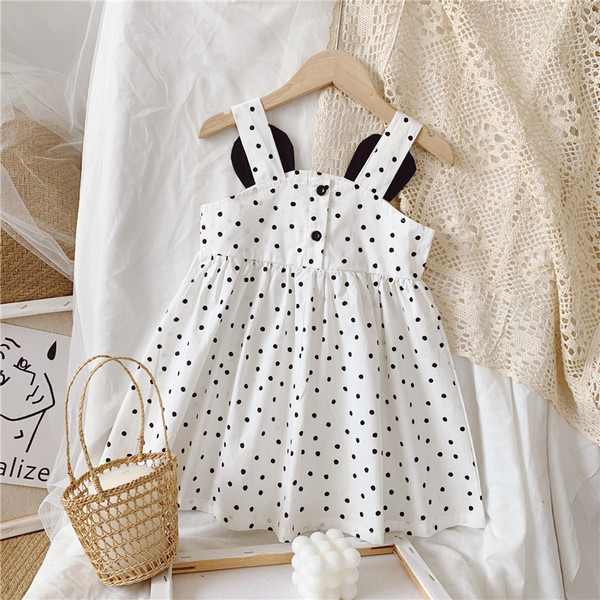 Rochie pentru fete decupata cu puncte pentru copii