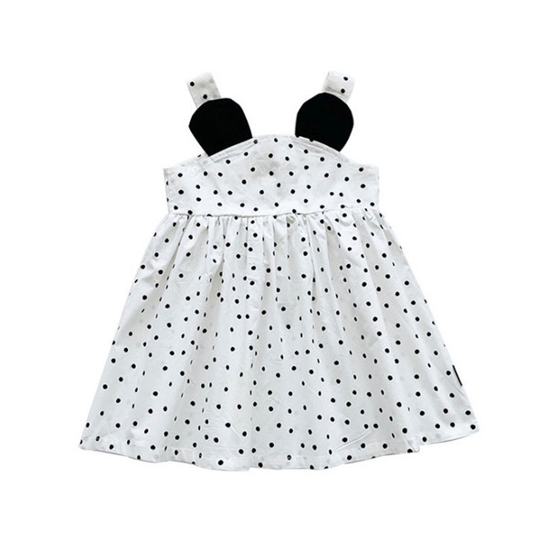 Rochie pentru fete decupata cu puncte pentru copii