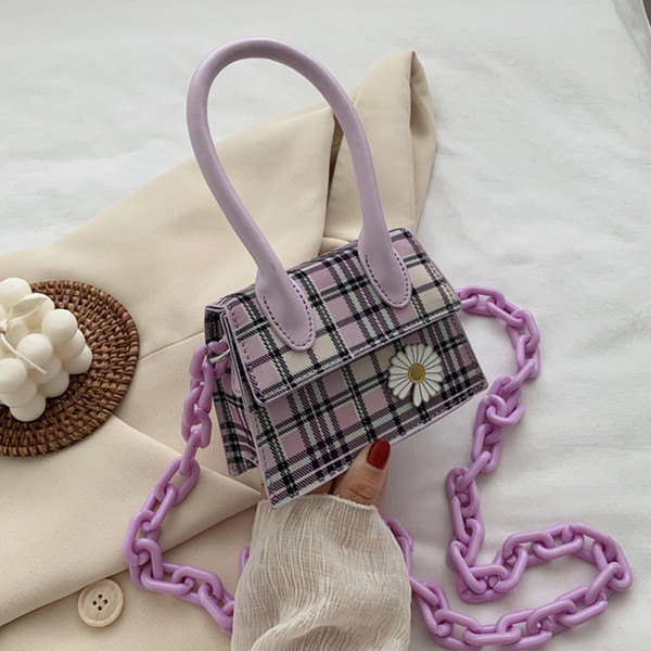 Geantă de damă modernă cu element de flori 3D