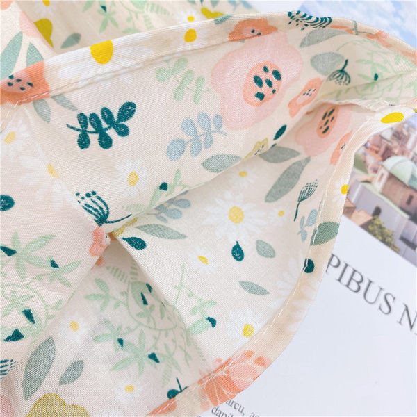 Rochie de vara copii pentru fete cu bretele din dantela si model floral