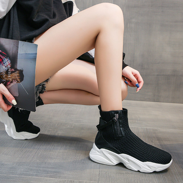 Tenisi casual dama cu fermoar