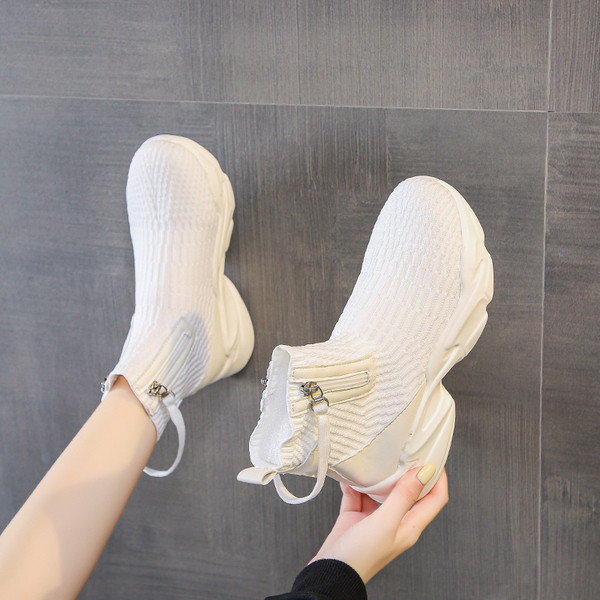 Tenisi casual dama cu fermoar