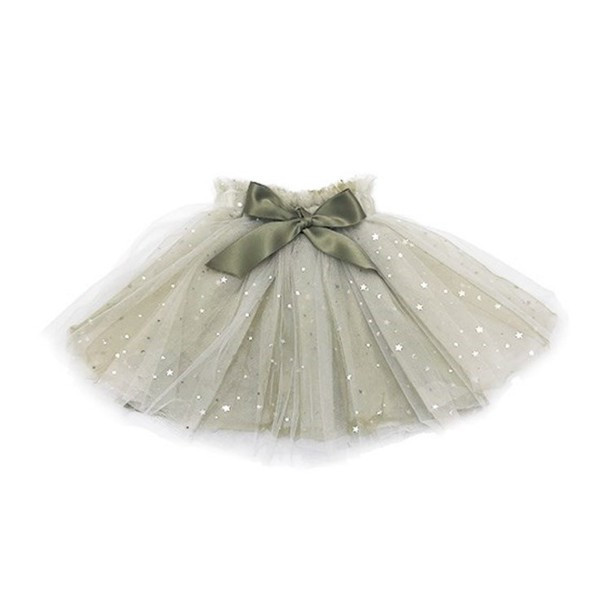 Fusta de copii actuala pentru fete cu panglica si tul