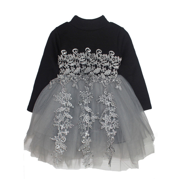 Rochie actuala pentru copii pentru fete cu tul si dantela