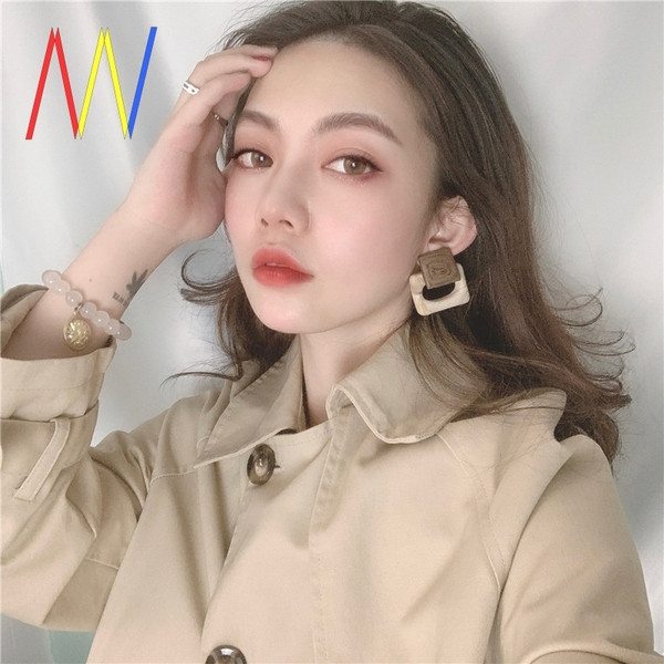 Cercei retro dama in forma dreptunghiulara