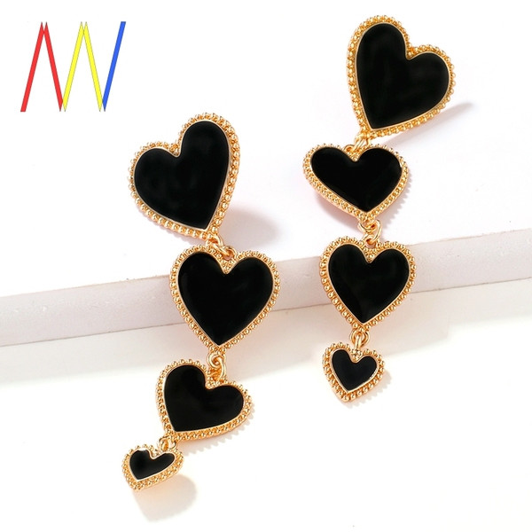 Cercei de damă moderni cu inimioare