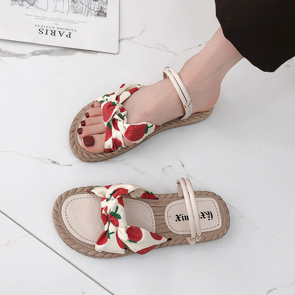 Sandale de dama cu bareta colorata