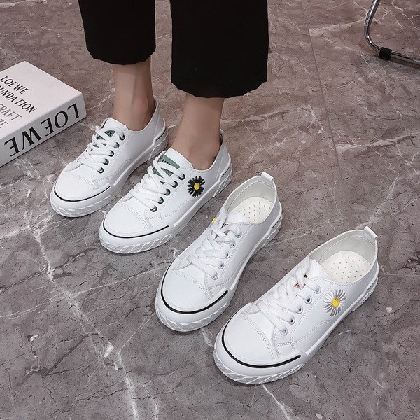 Tenisi casual dama cu broderie