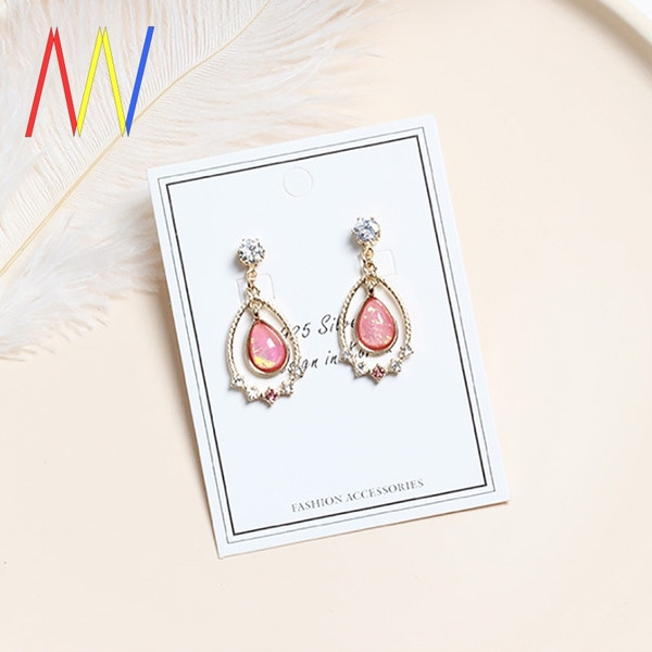 Cercei eleganti de dama cu pietre - doua modele