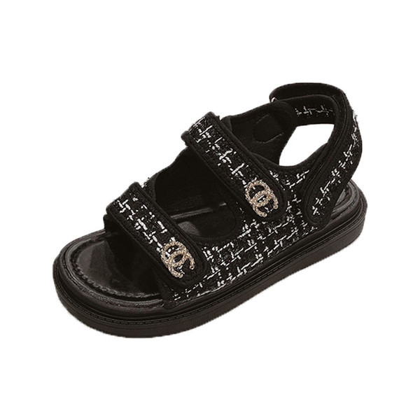 Sandale de dama cu talpa plate si velcro