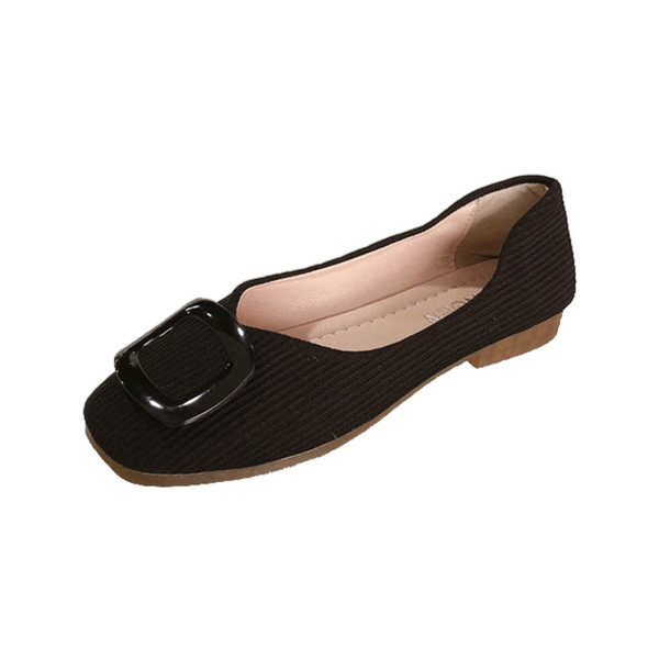 Pantofi moderni de dama cu talpa plate si catarame