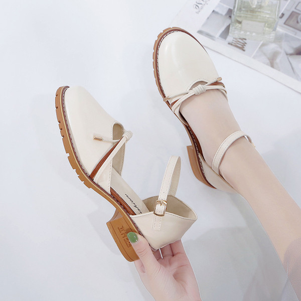 Pantofi casual de dama din piele ecologica cu tocuri joase