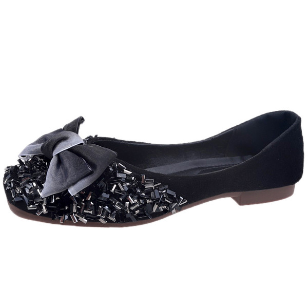 Pantofi eleganti de dama cu panglica si paiete