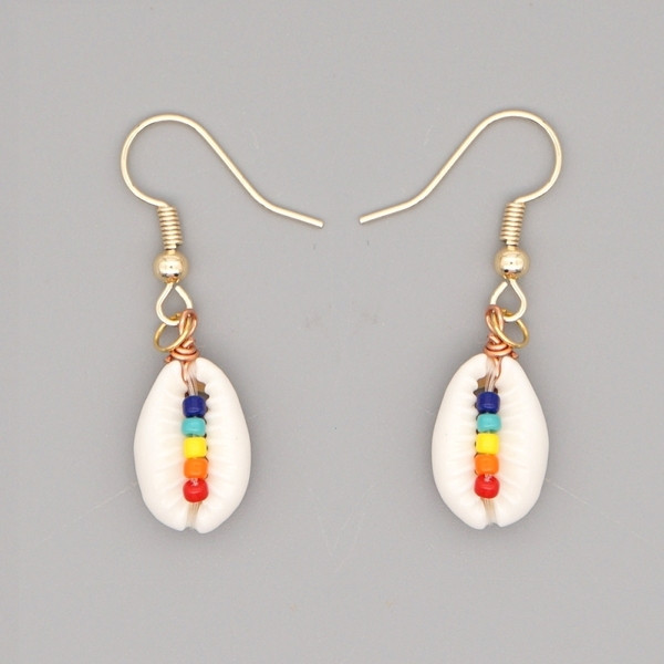 Cercei de dama de vara in forma de scoica