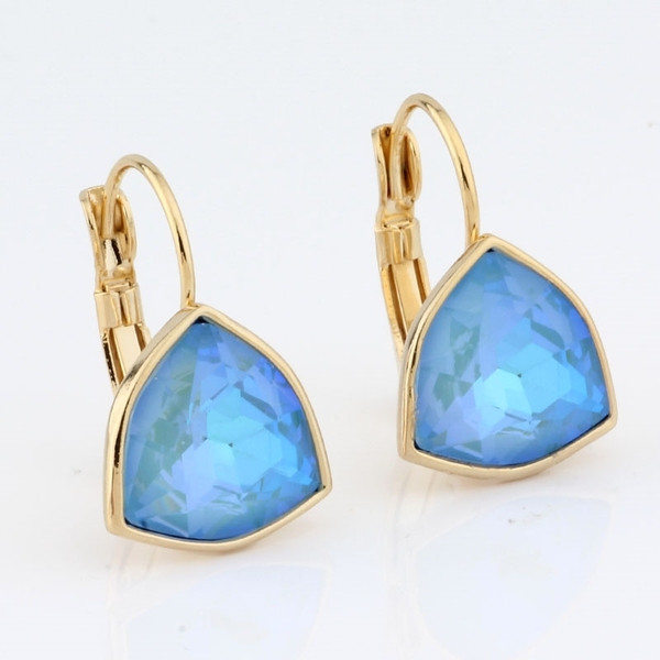 Cercei de dama simpli cu piatra