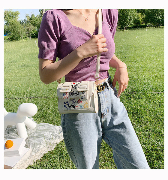 Geanta patrata de dama moderna din piele ecologica