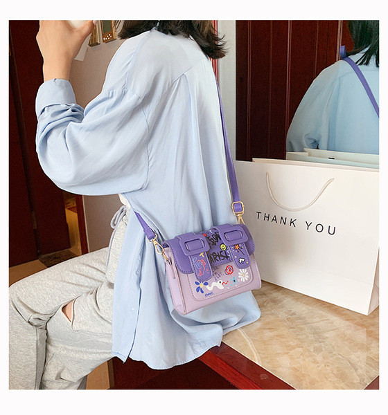 Geanta patrata de dama moderna din piele ecologica