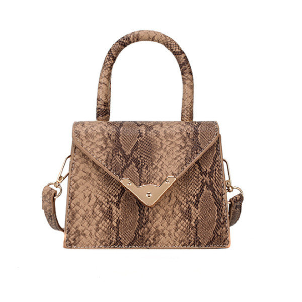 Mini geanta de dama eleganta din piele ecologica cu imprimeu animal