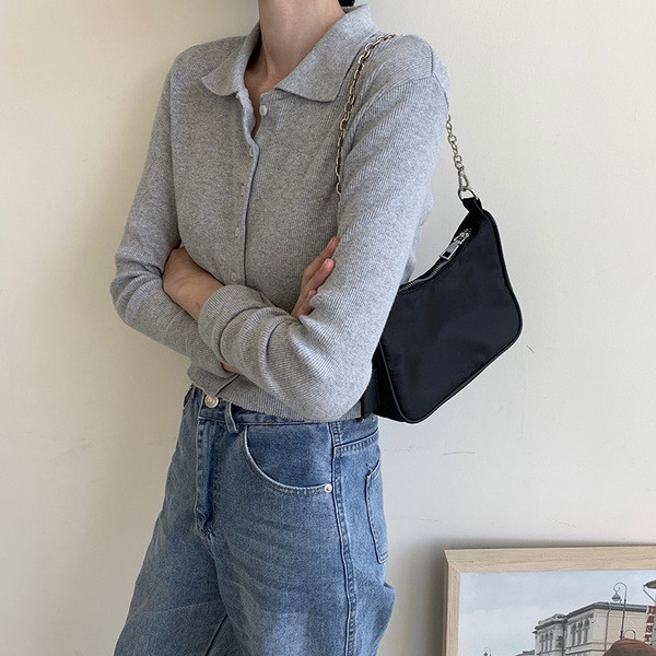 Geanta dama actuala model nou cu lant metalic