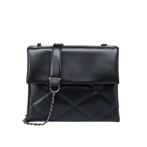 Ikdienas ādas soma ar garu metāla rokturi