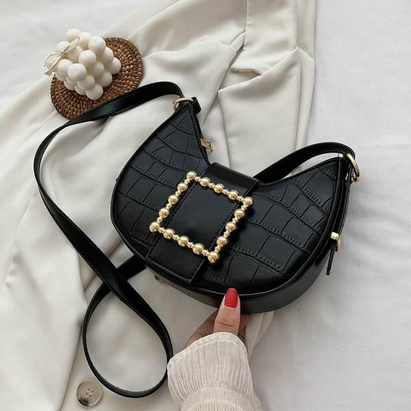 Pašreizējā sieviešu soma ar mākslīgās ādas sprādzi