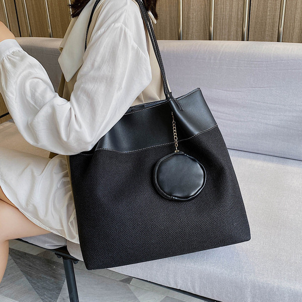 Sieviešu moderns tekstila somas plats modelis