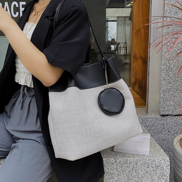 Sieviešu moderns tekstila somas plats modelis