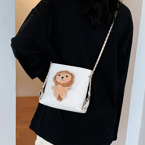 Geantă mică de zi cu zi cu element 3D