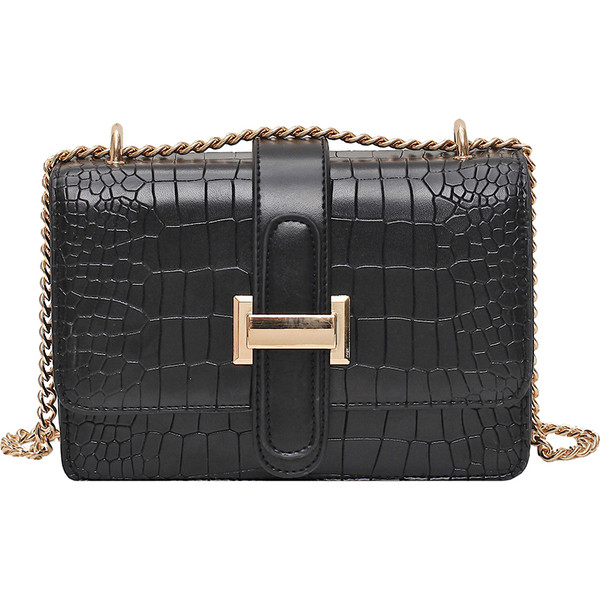 Kvadrātveida sieviešu plecu soma no eko ādas