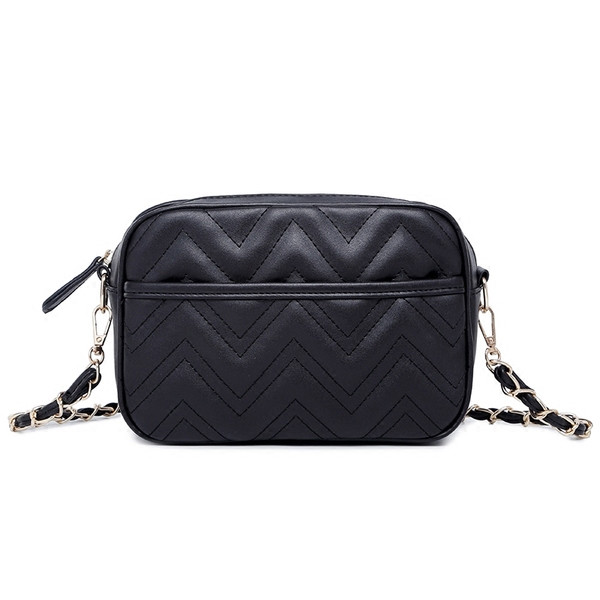 Moderna sieviešu soma ar garu rokturi un priekšējo kabatu