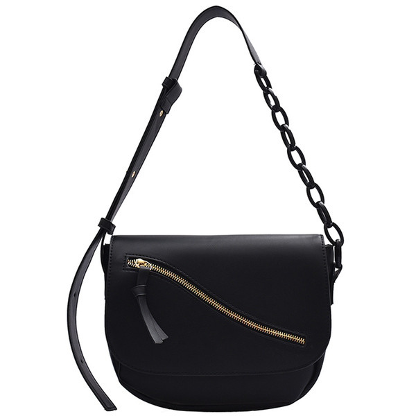 Sieviešu ikdienas soma no eko ādas ar rāvējslēdzēju