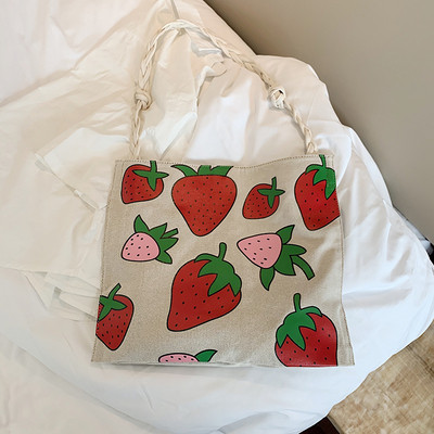 Sieviešu ikdienas tekstila plecu soma