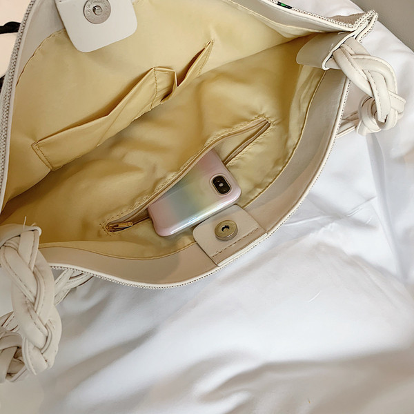 Sieviešu ikdienas tekstila plecu soma