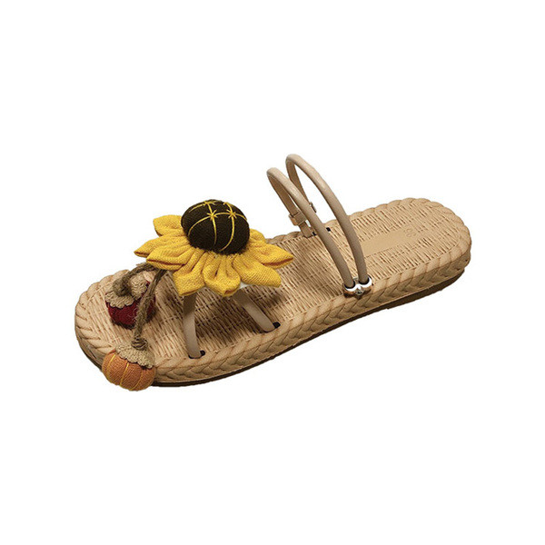 Jauns sieviešu čību modelis ar 3D ziedu elementu