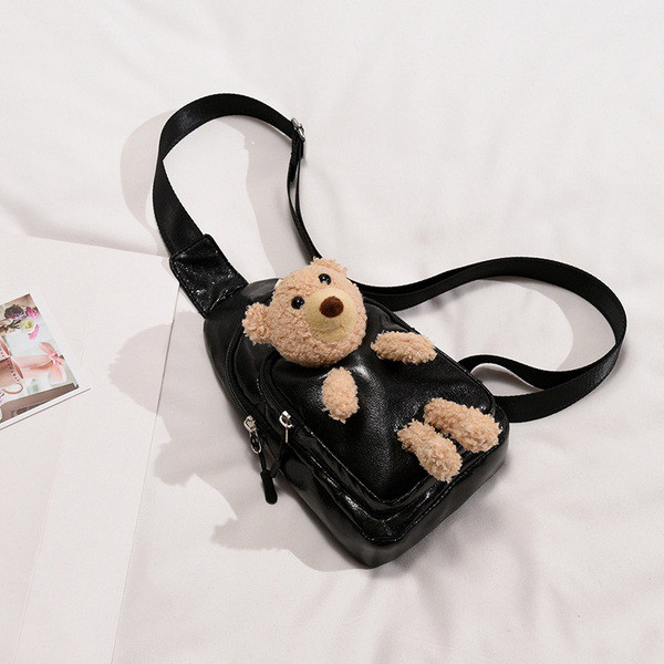 Ikdienas sieviešu plecu soma ar 3D elementu